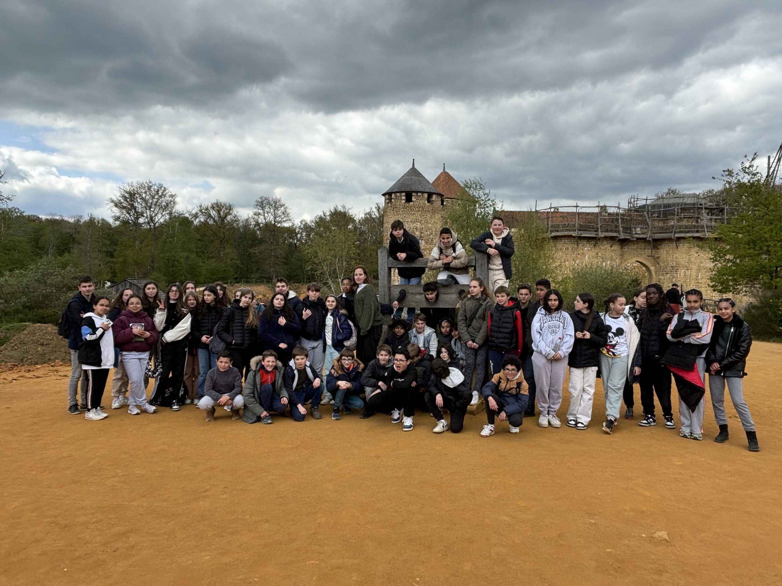 Visite d'un château fort à Guédelon pour les élèves de 5èmes